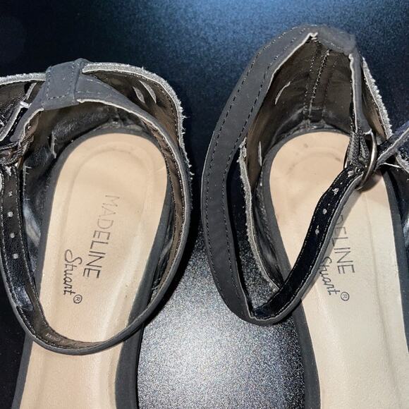 Madeline Stuart Black Flat Rhinestone Shoes Size 7.5 - Picture 6 of 10